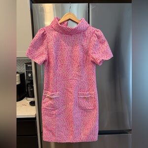 Lilly Pulitzer Pink Tweed Shift Dress